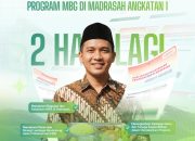 2 Hari Menuju Sosialisasi Kebijakan Pelaksanaan Program MBG di Madrasah Angkatan 1