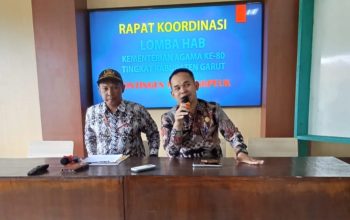 KUA Pameungpeuk Matangkan Persiapan HAB Ke-80 Kemenag RI