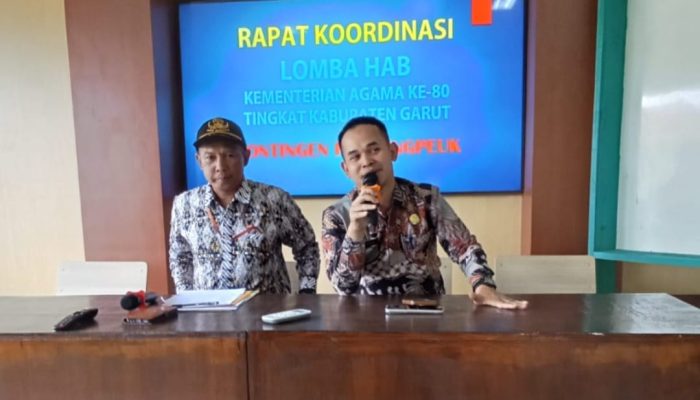 KUA Pameungpeuk Matangkan Persiapan HAB Ke-80 Kemenag RI